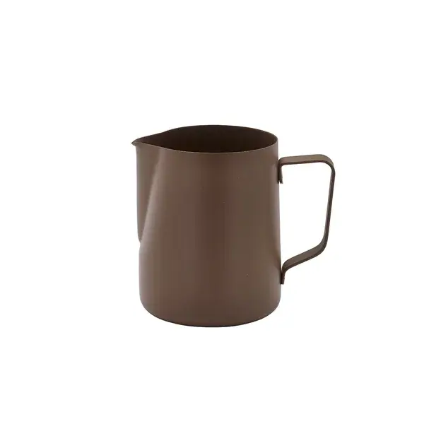 Genware Non-stick Brun Melkekanne 600 Ml/20 Oz