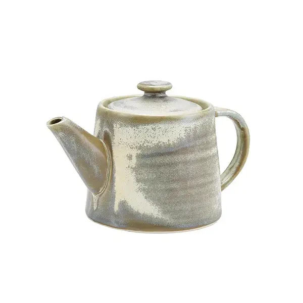 Genware Terra Porcelain Matt Grå Tekanne 50 Cl / 17,6 Oz
