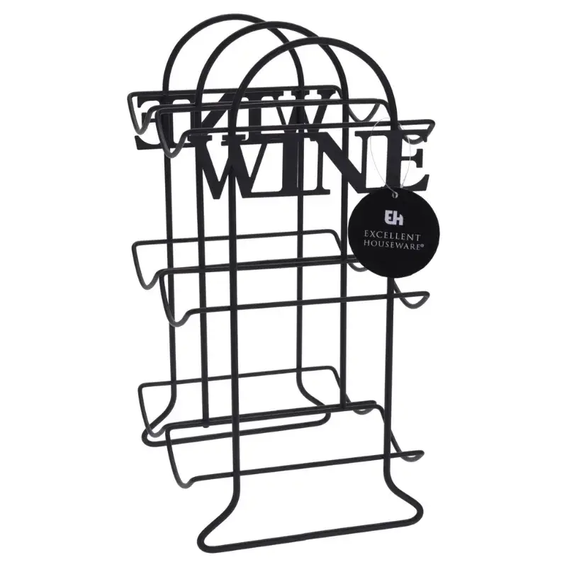 Koop Vinreol i Metall 6 Flasker