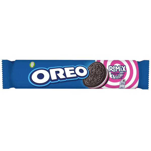 Datodeal- Oreo Remix Vanilje & Bringebær 157g | Oreo Double Limited Edition