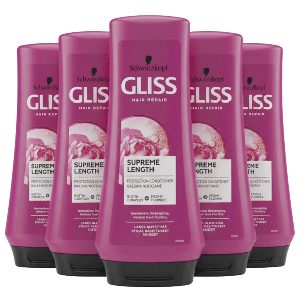 Schwarzkopf Professional Gliss Balsam Supreme Length 6x200ml | Storpakk | Schwarzkopf