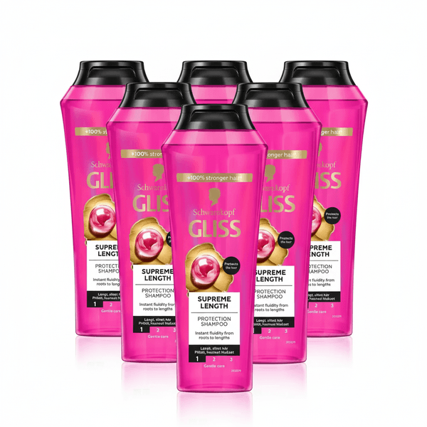 Schwarzkopf Professional Schwarzkopf Gliss Supreme Length Shampoo 6x250ml | Storpakk