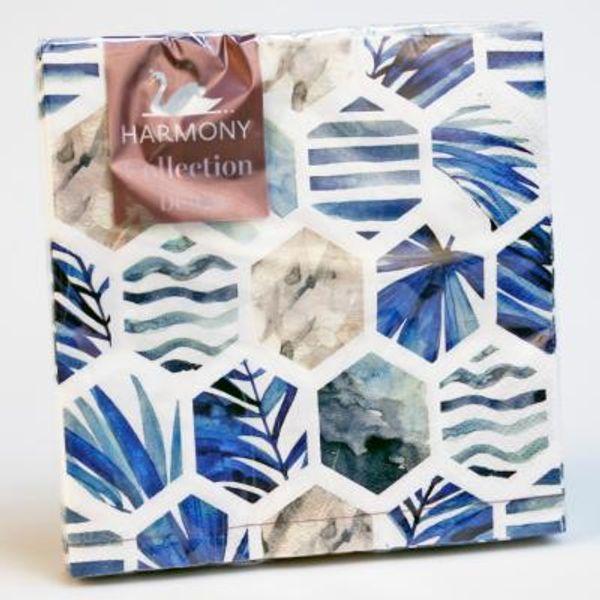 NBA Serviett 20pk 33x33cm Geo Blue