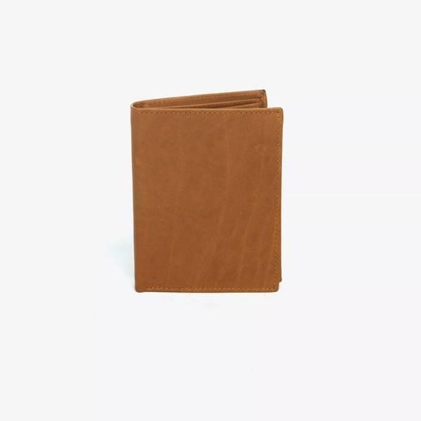 Lommebok skinn Cognac Medium