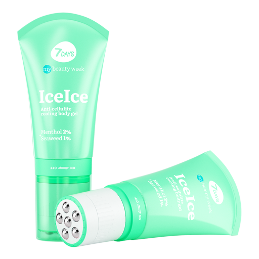 7DAYS 7DAYS MY BEAUTY WEEK Iceice Anti-Cellulite Cooling Body Gel Menthol 2% + Seaweed 1%- 130 ml