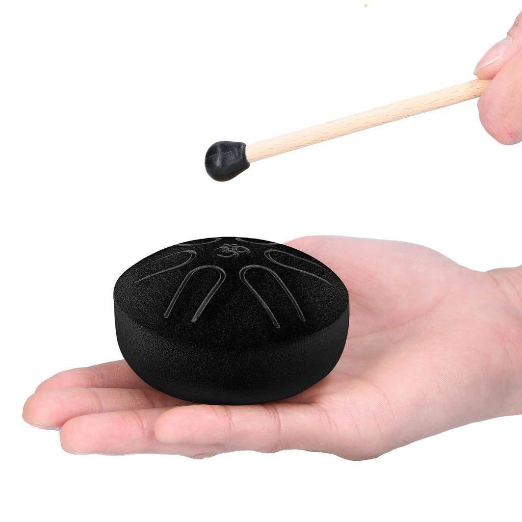 eStore Mini tromme / Tongue Drum of Steel - 6 Toner - Svart