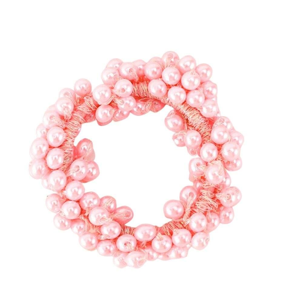 B2X Hårspinn med perler - rosa