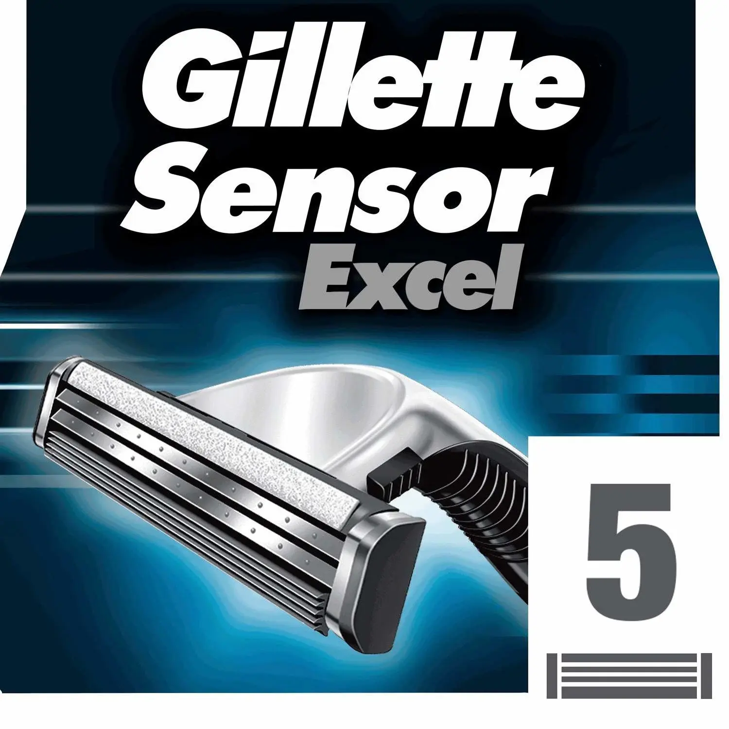 Gillette Barberblad Sensor Excel 5 stk