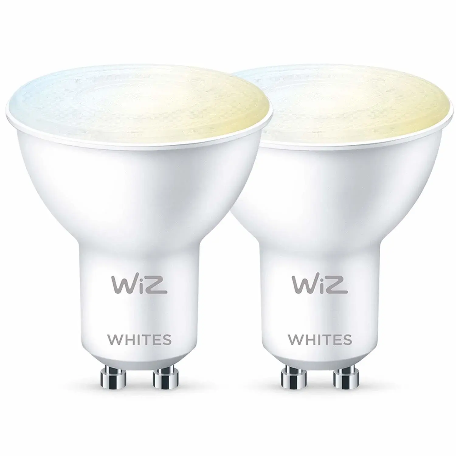 WiZ WiFi Smart LED GU10 50W Varm-kald hvit 2-pak