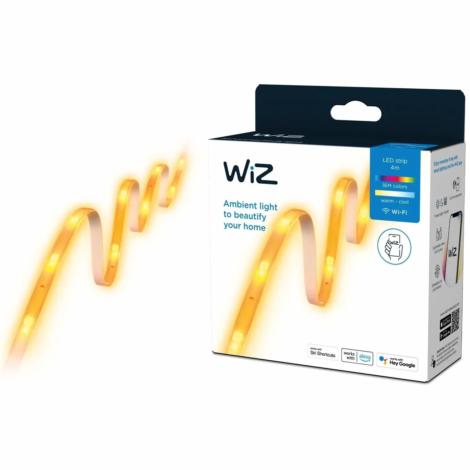 WiZ WiFi LED-Strip 4m inkl strømadapter Promo