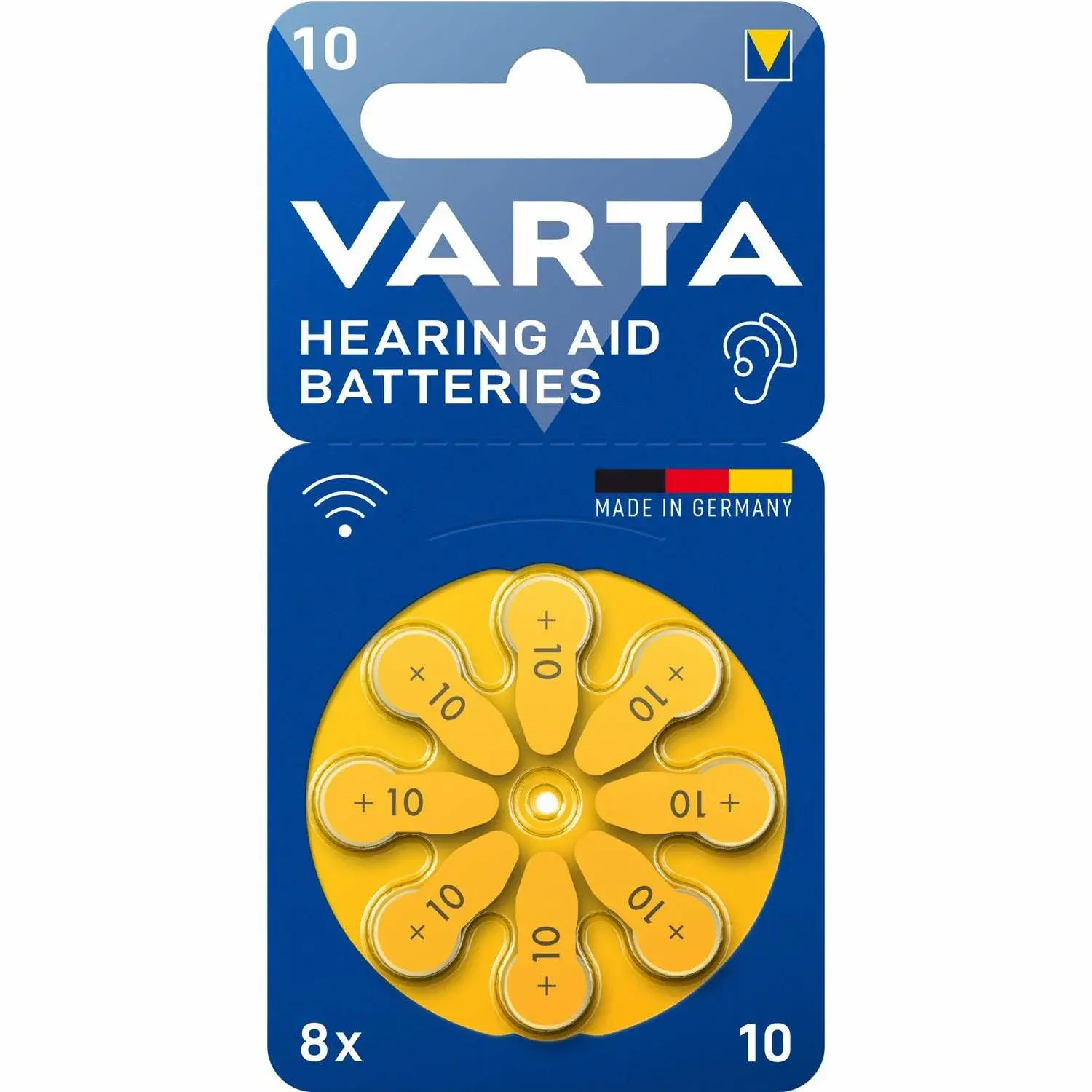 Varta Høreapparatbatteri 10 / A10 / PR70 8-pak