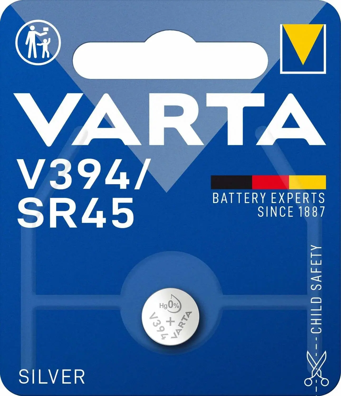 Varta SR45 / V394 Knappcellebatteri Sølv 1,55V 1-pak
