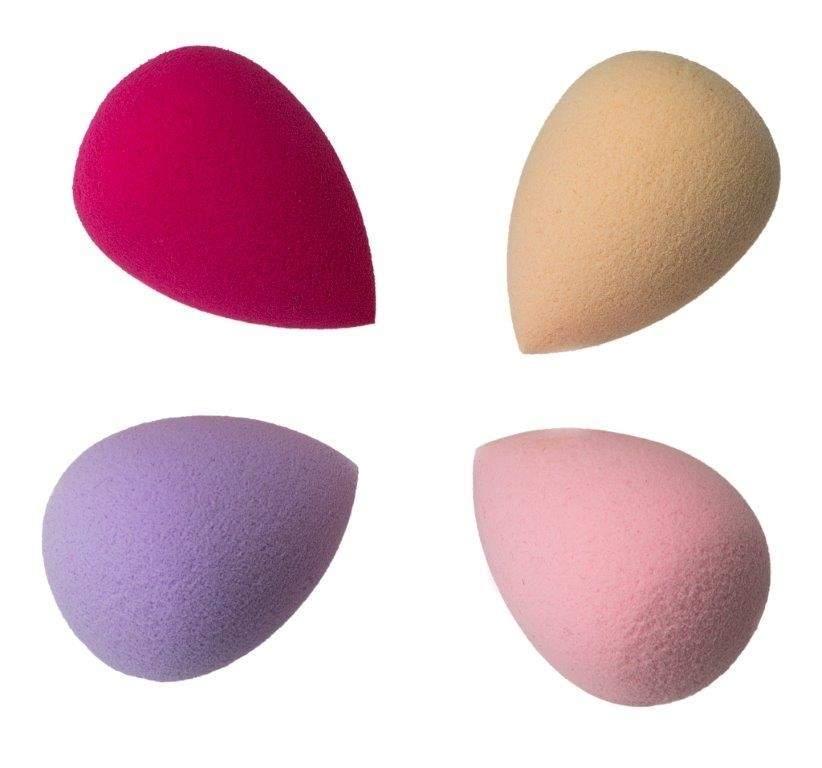 Pricenet Make-up svamper 4-pakning for foundation og concealer
