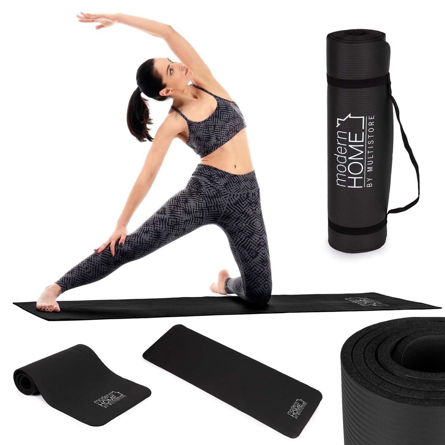 Modernhome Sklisikker Fitnessmatte 182x62 cm med Veske