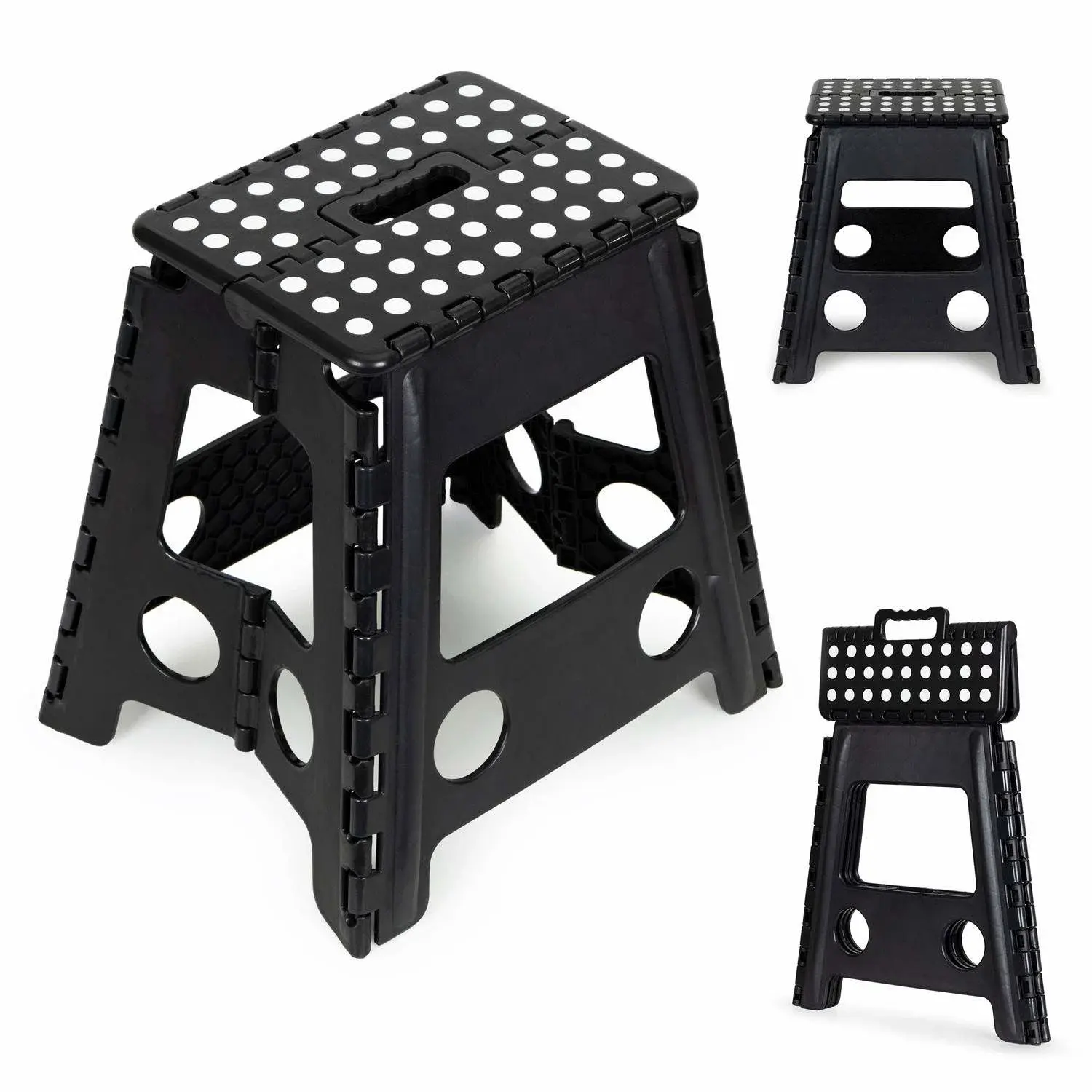 Modernhome Sammenleggbar sklisikker krakk 39 cm - 120 kg Kapasitet