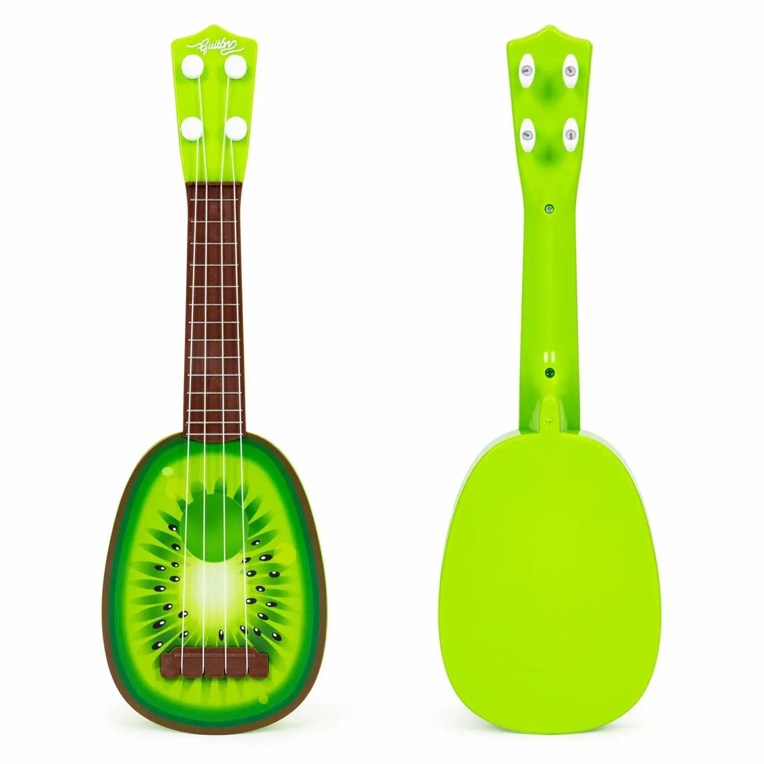 Ecotoys Barneukulele 3+ med Kiwi-design, enkelt og trygt