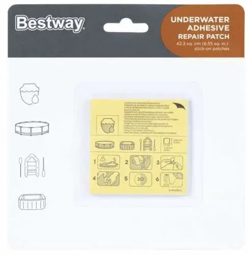 Bestway Vanntett svømmebassengreparasjonssett, lite brukt