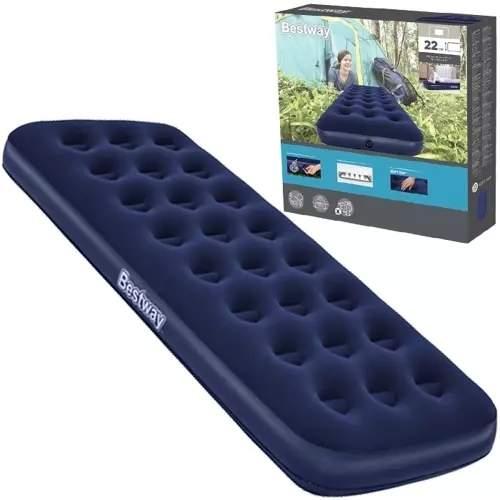 Bestway Oppblåsbar madrass med velourventil 185x76x22cm