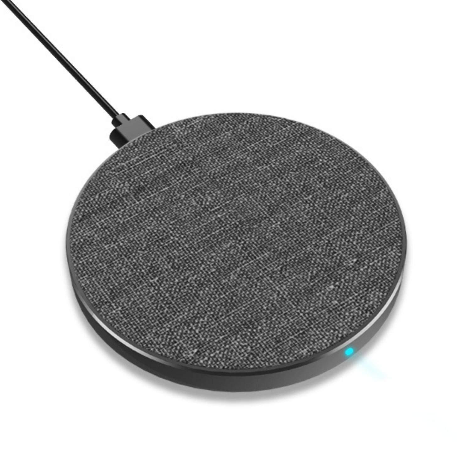 Champion Trådløs lader 10W QI metall/stoff