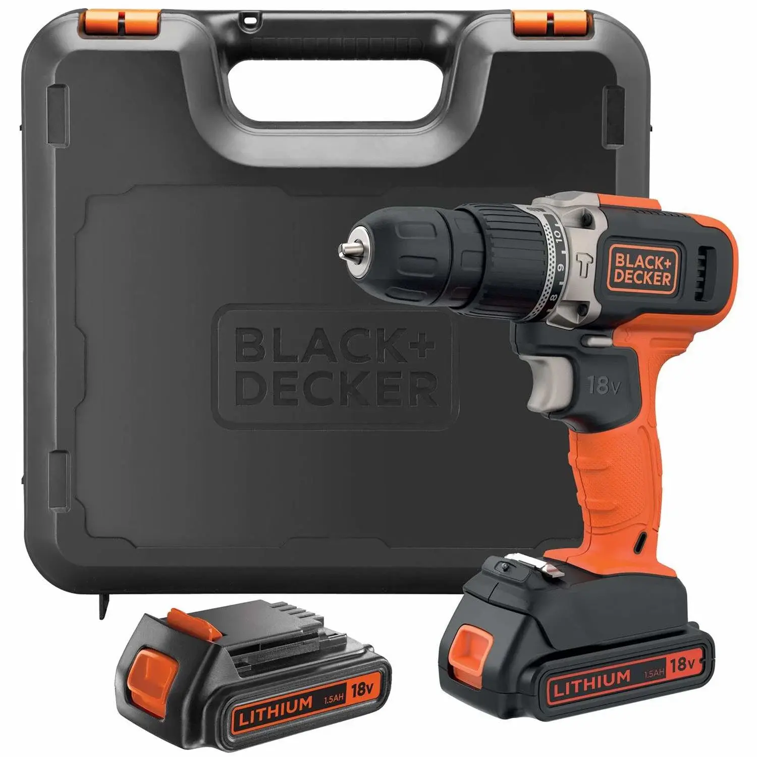Black & Decker Slagbor 18V litium-ion 2X1,5AH batt