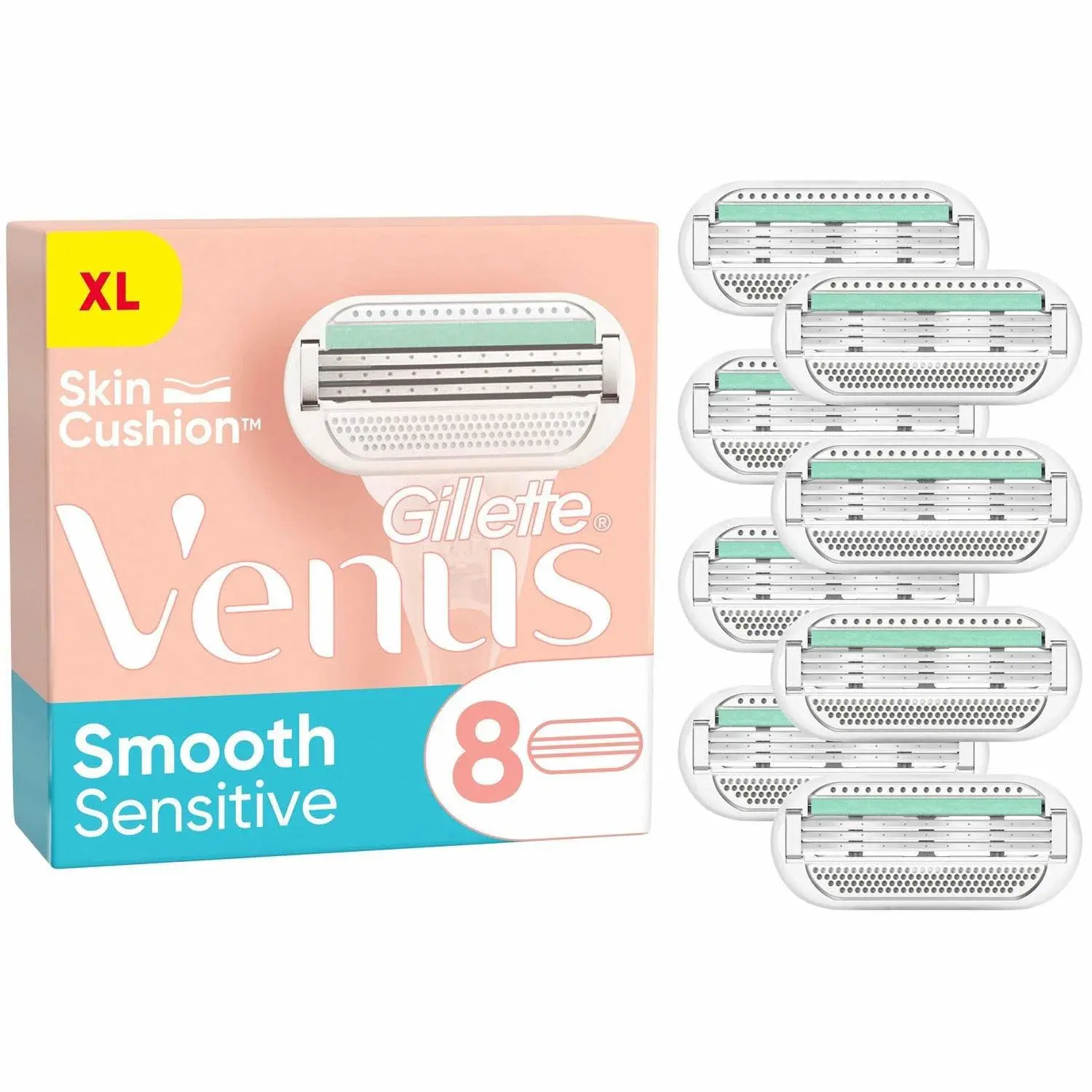 Gillette Barberblader Venus Smooth Sensitive 8stk