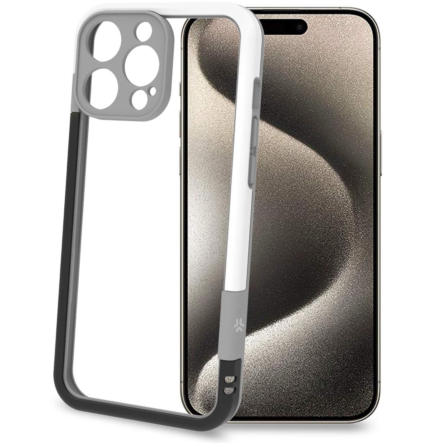 Celly Bumper iPhone 16 Pro Max Svart/Hvit