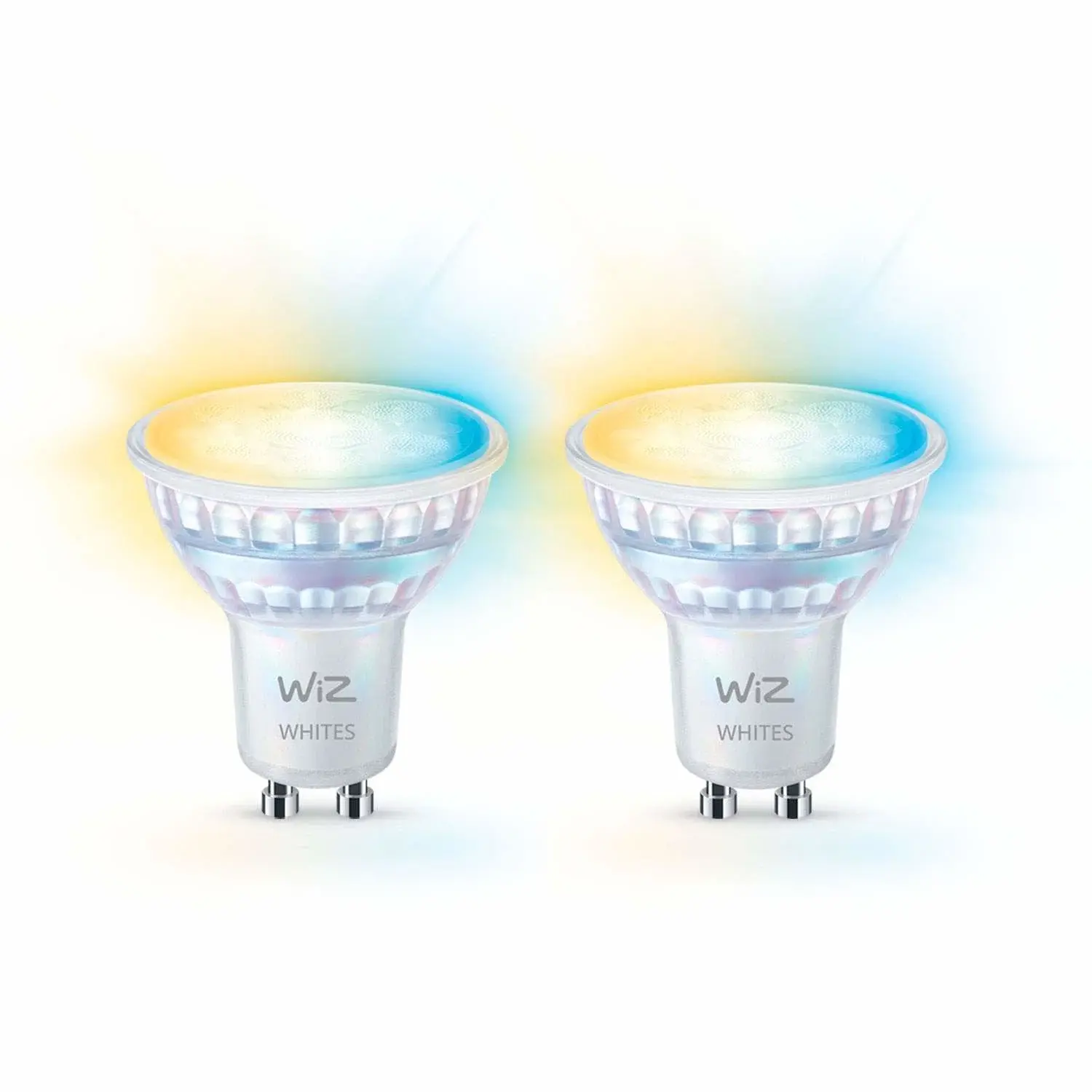 WiZ WiFi Smart LED GU10 50W 345lm Varm-kald hvit 2-pak