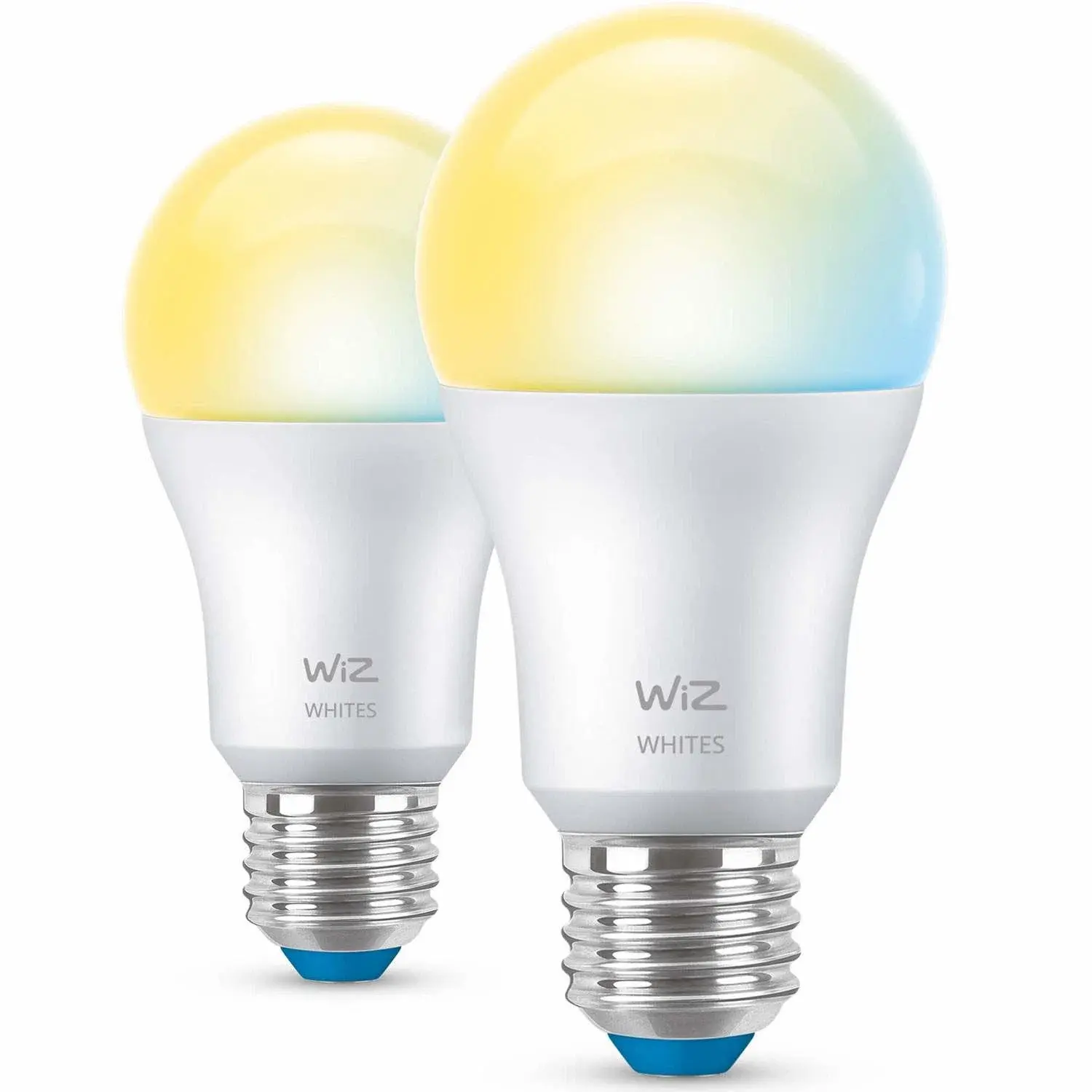 WiZ WiFi Smart LED E27 60W 806lm Varm-kald hvit 2-pak