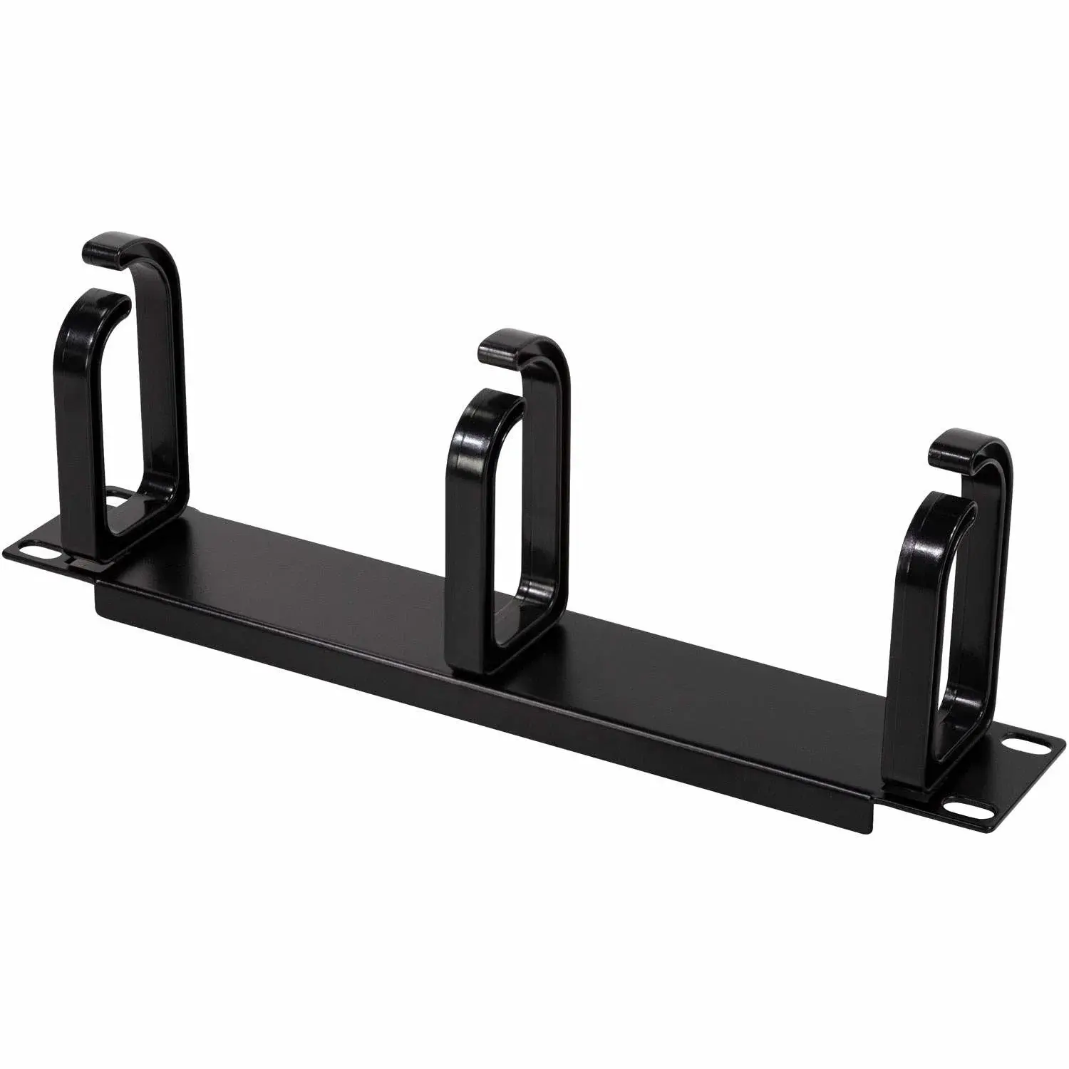 LogiLink 10" kabelpanel med 3 braketter U1 Sort