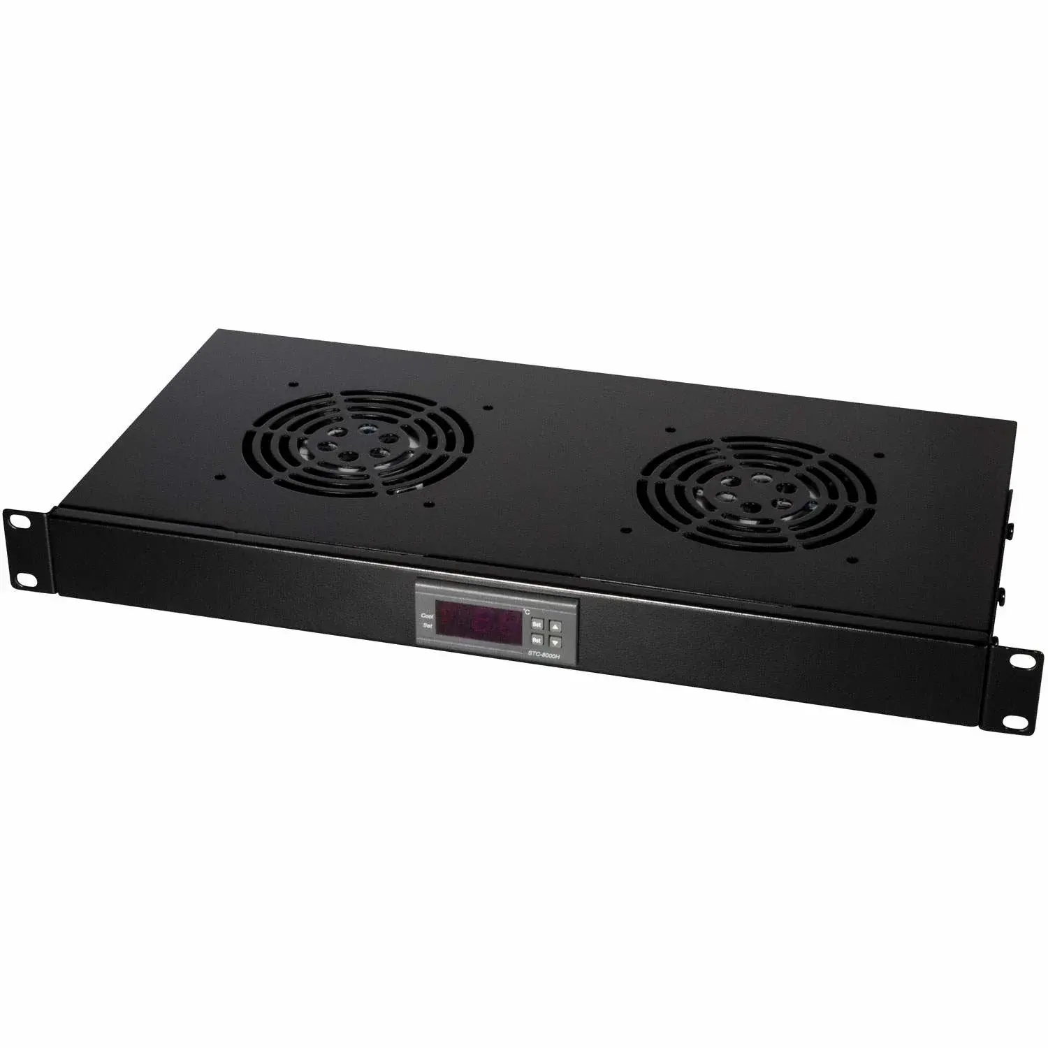 LogiLink Vifteenhet for 19" stativ 2 vifter 25 dBA U1 Sort