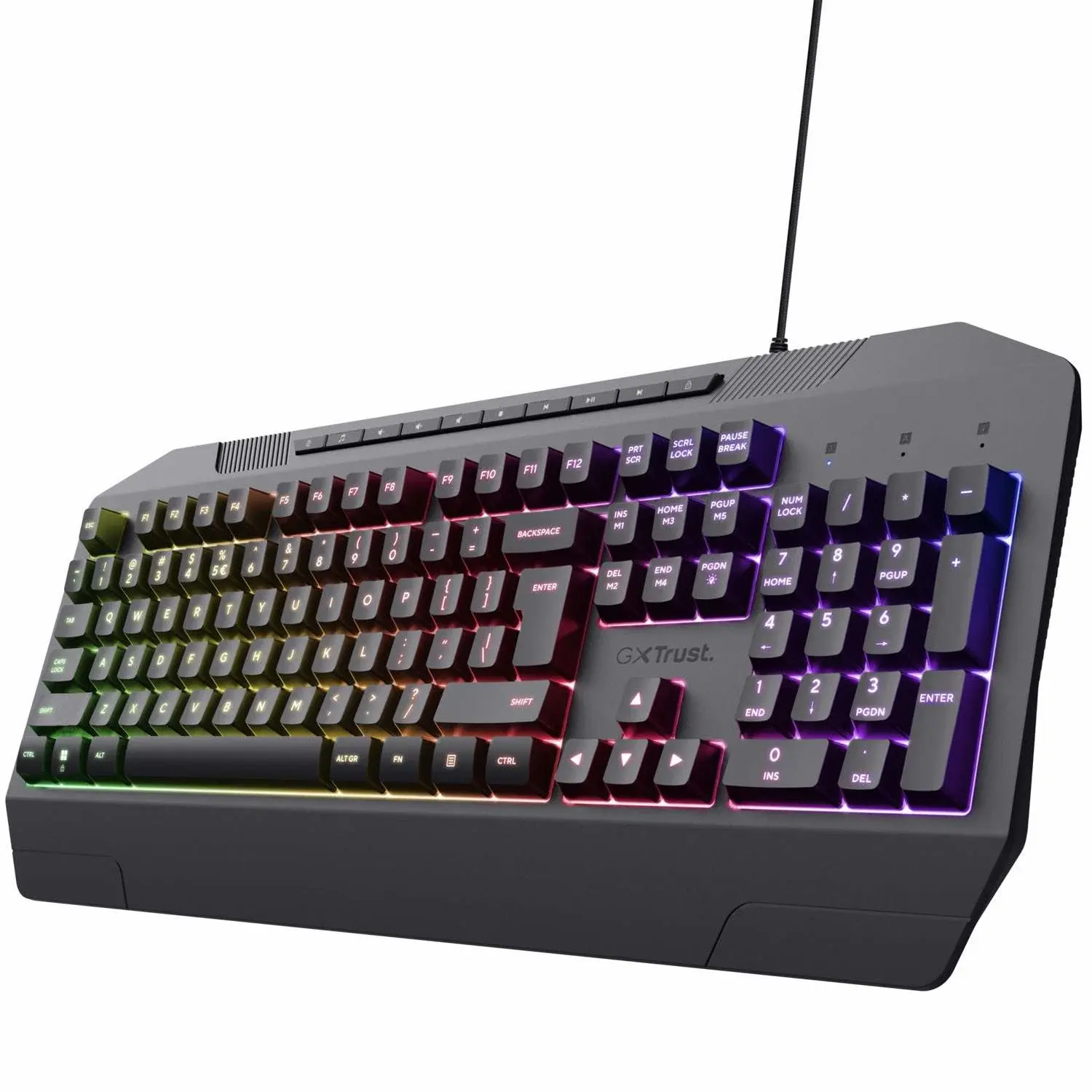 Trust GXT 836 Evocx Gaming tastatur nordisk layout