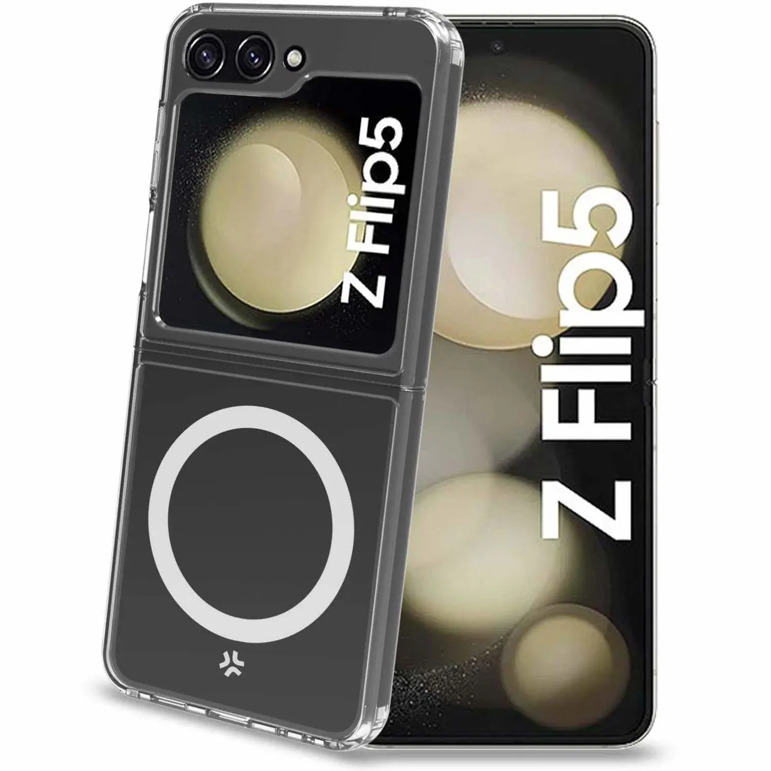 Celly Gelskinmag Magnetic TPU-deksel Galaxy Z Flip 5 Transparent