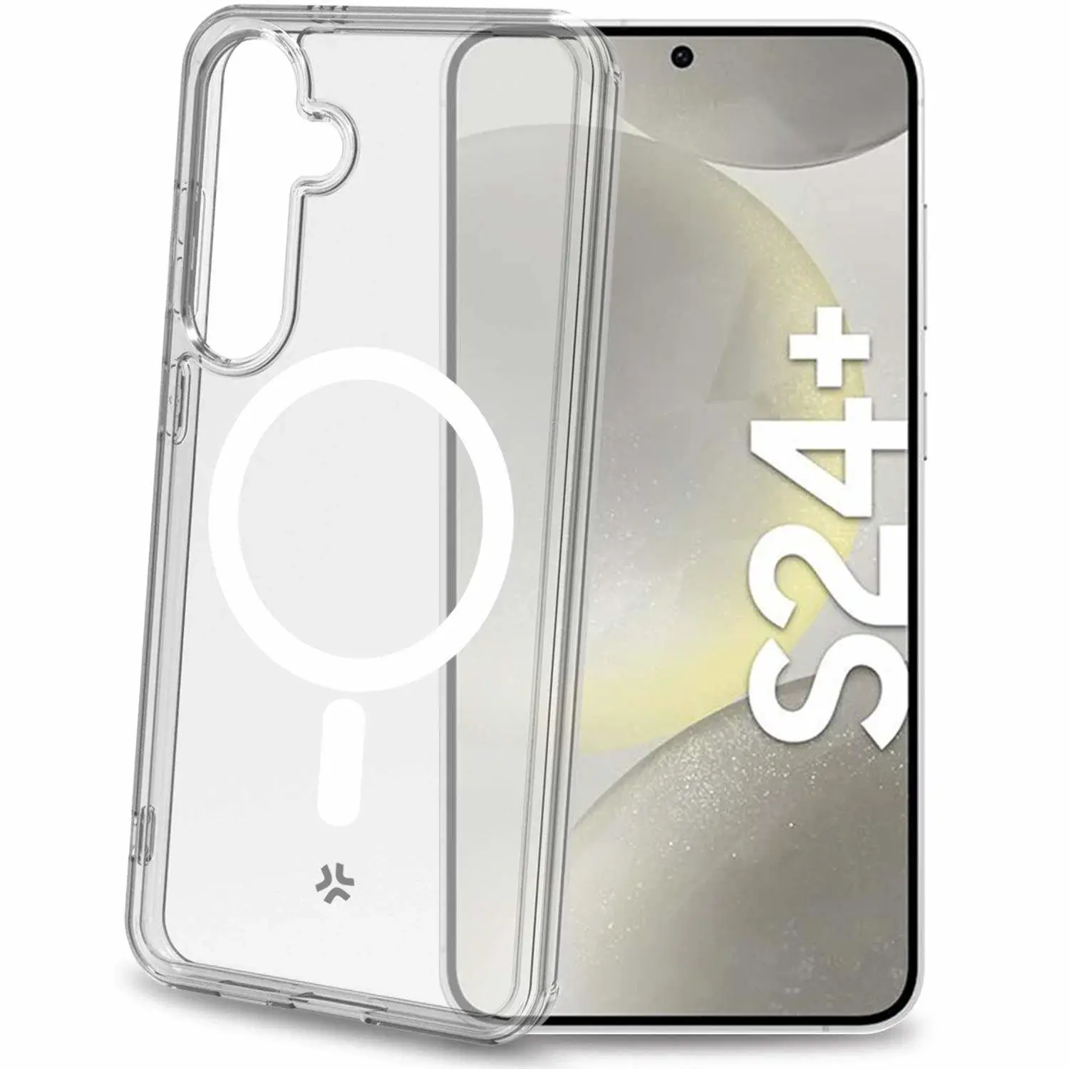 Celly Gelskinmag Magnetic TPU-deksel Galaxy S24+ 5G Gjennomsiktig