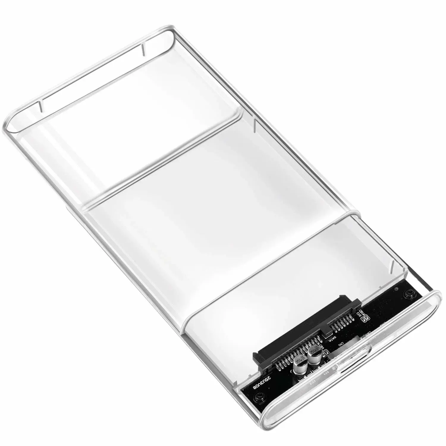 LogiLink Harddiskskap 2,5" SATA USB 3.0 Skrueløs design Gjennomsiktig