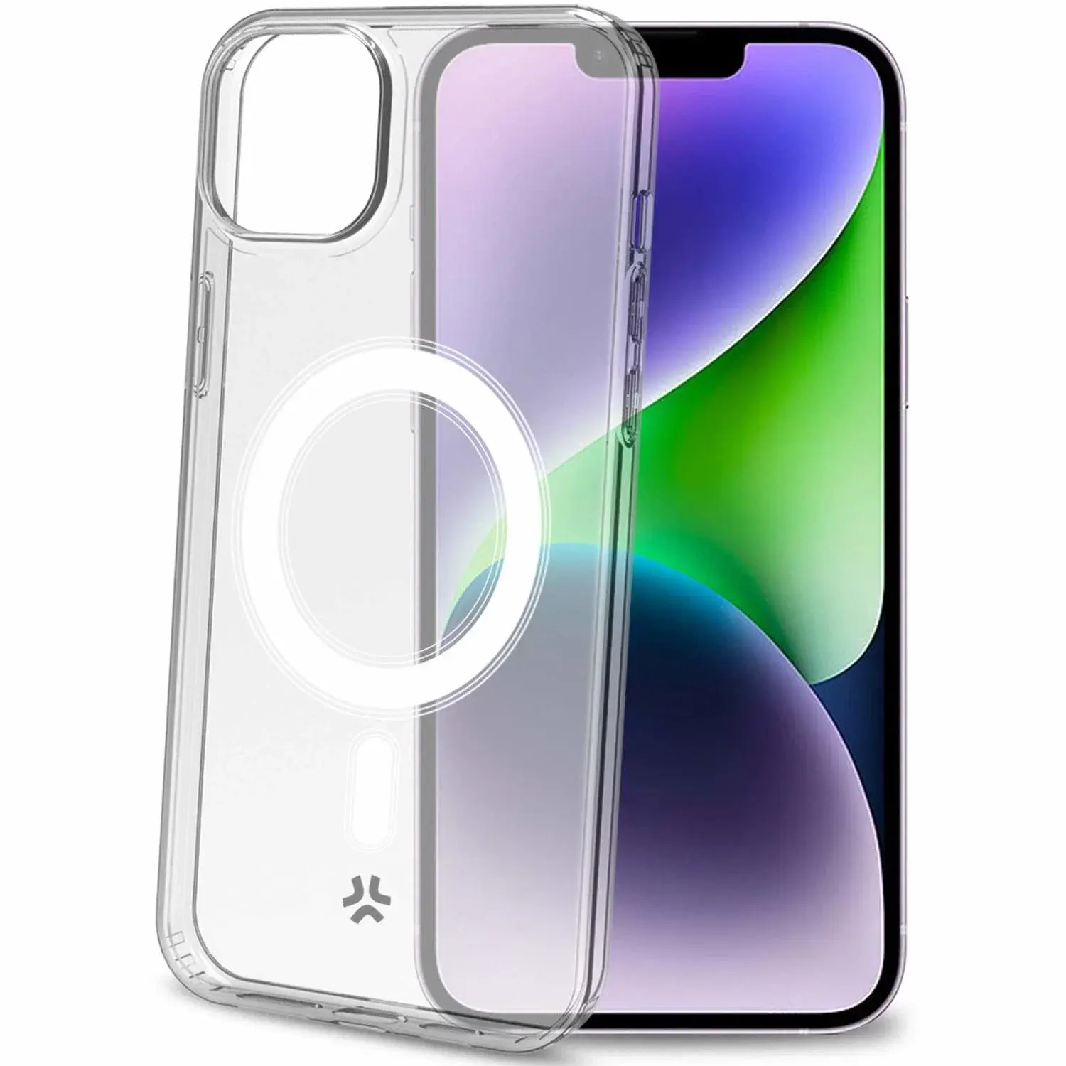 Celly Gelskinmag Magnetic TPU Cover iPhone 15 Plus Transparent