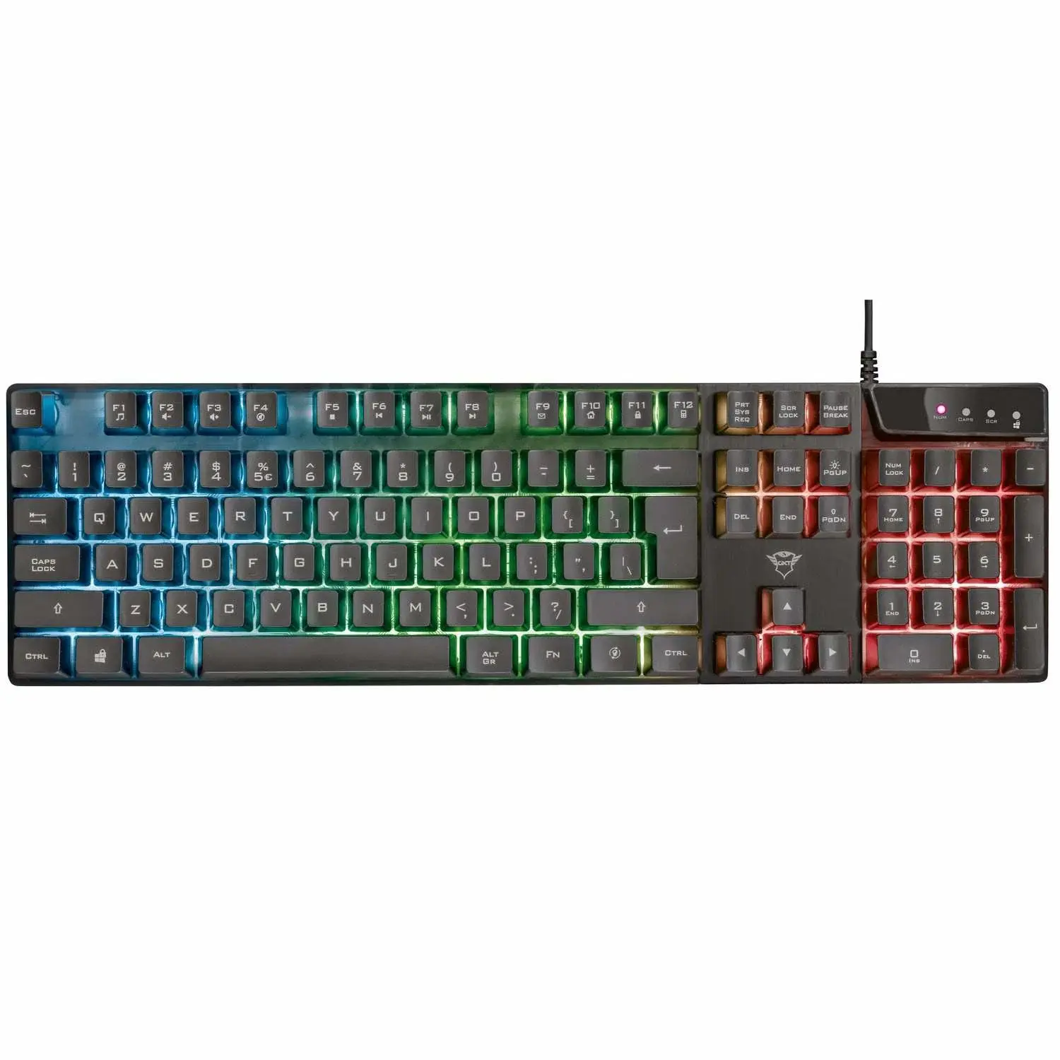 Trust GXT 835 Azor RGB Gaming Keyboard Nordic