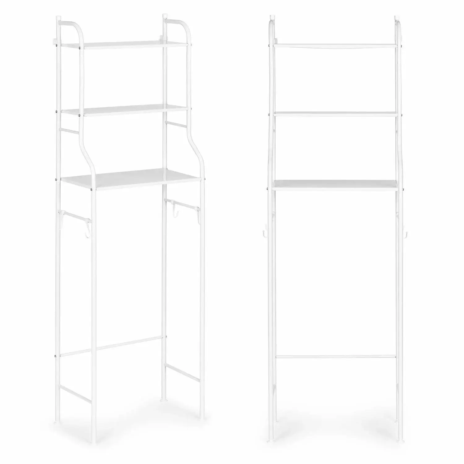 Modernhome Høy aluminiums baderomshylle med 3 plan