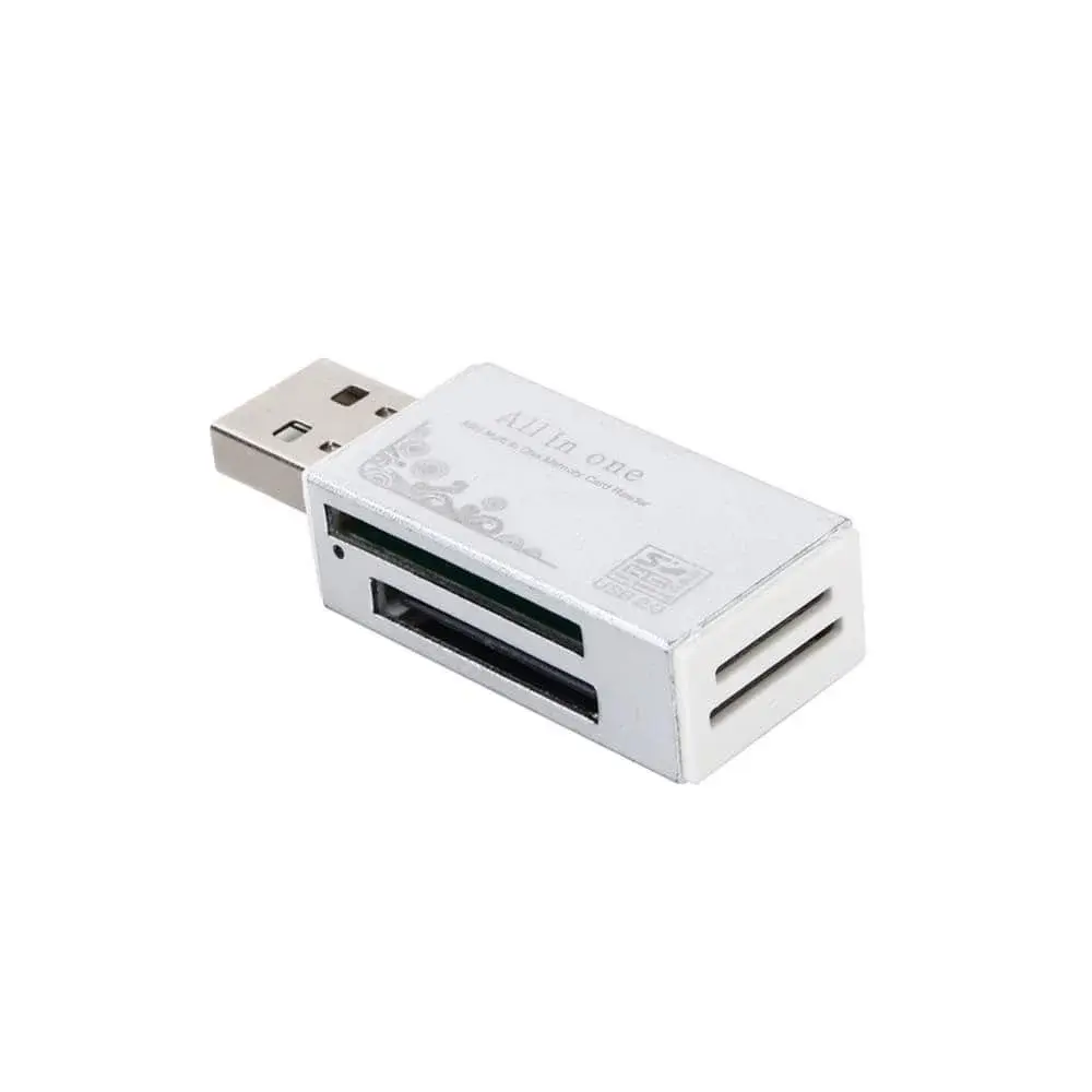 eStore Kompakt USB-Minnekortleser | 4 i 1