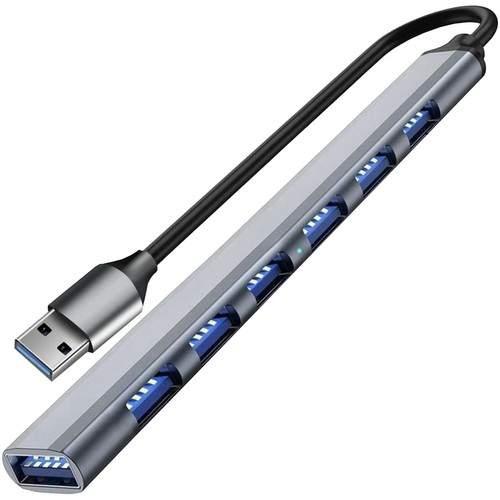 MXY USB-hub 1x3.2 + 6x2.0 porter