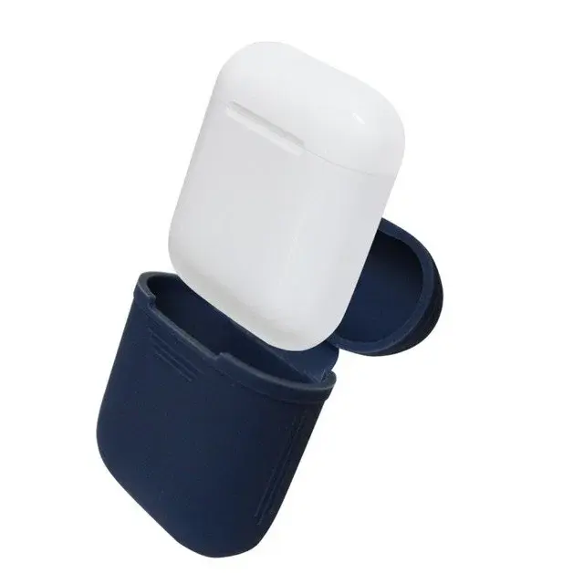 eStore Airpods oppbevaringsveske i silikon - Blå