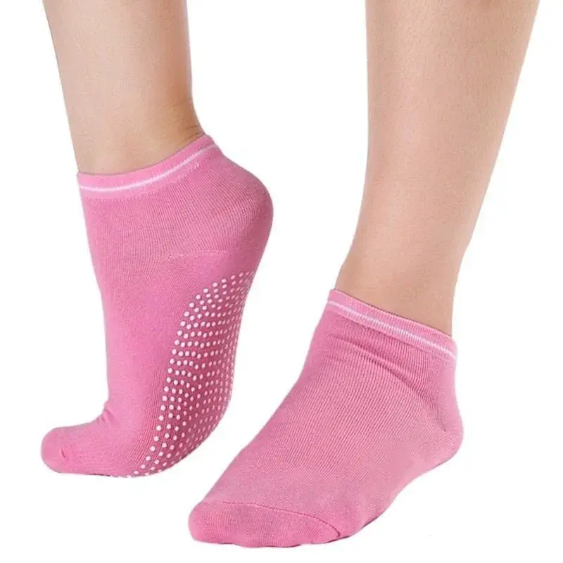 Northix Anti-Slip Yogasokker - Rosa