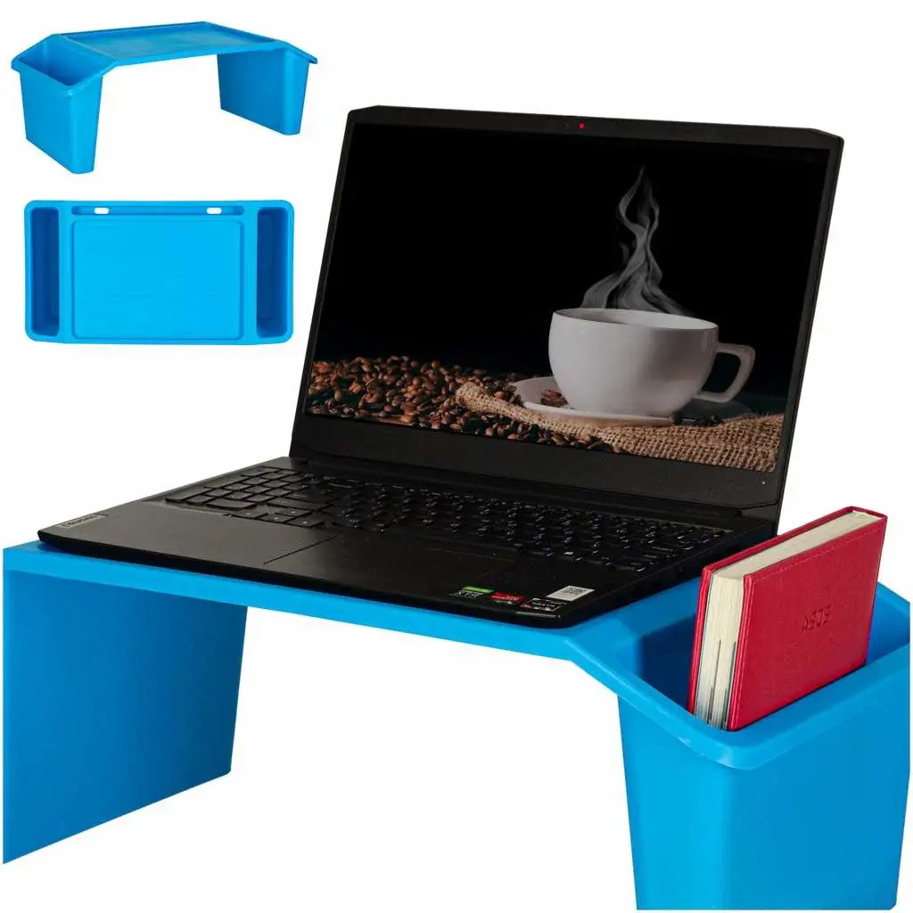 IKA Laptopbord med organiser blå