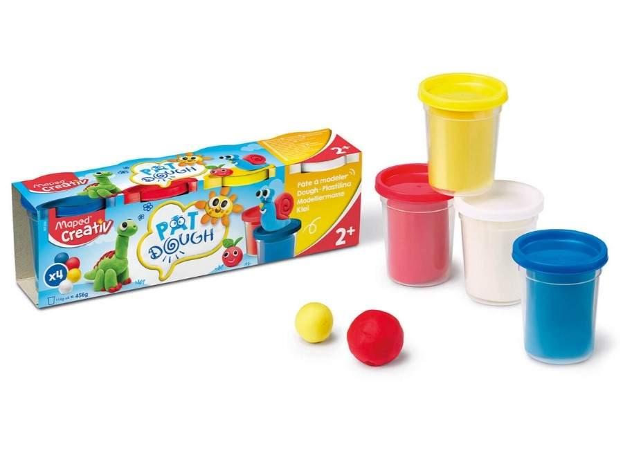 IKA Plastmasse grunnfarger 4x114g Creative
