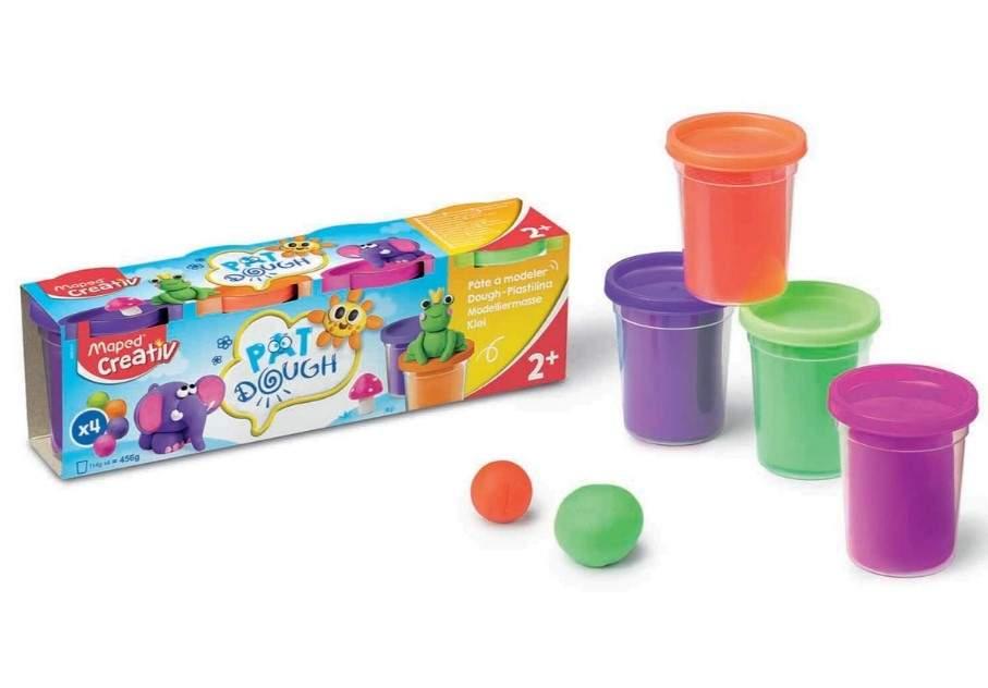 IKA Creativ plastmasse 4x114g 4stk.