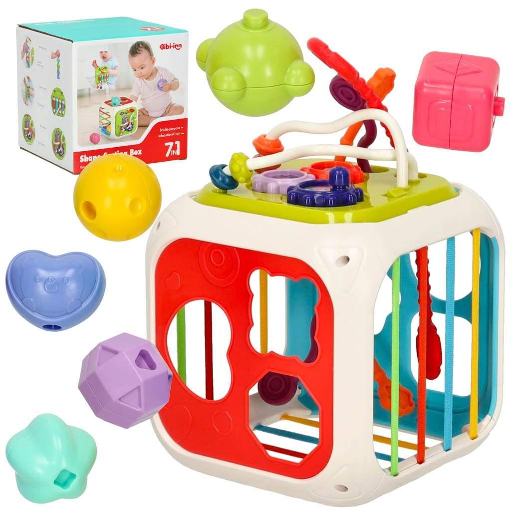IKA Interaktiv pedagogisk kubesorterer for babycymbaler 7in1