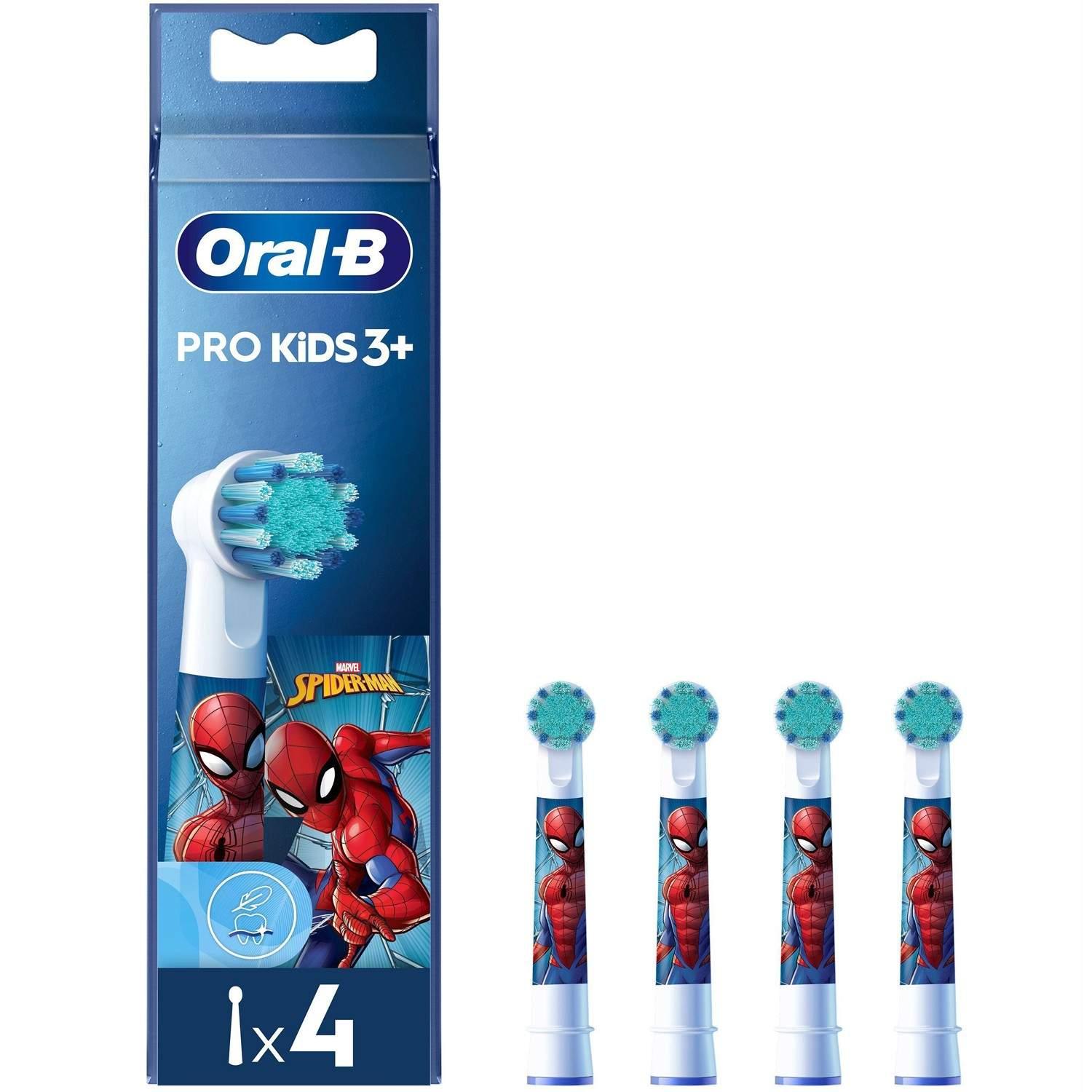 Oral B Børstehode Spiderman 4 stk