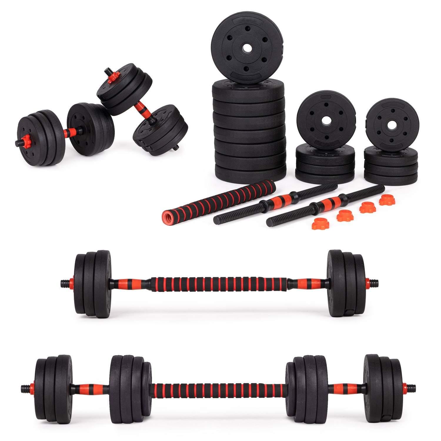 Modernhome Justerbare manualer 2x 15kg vektstangsett 30kg stang