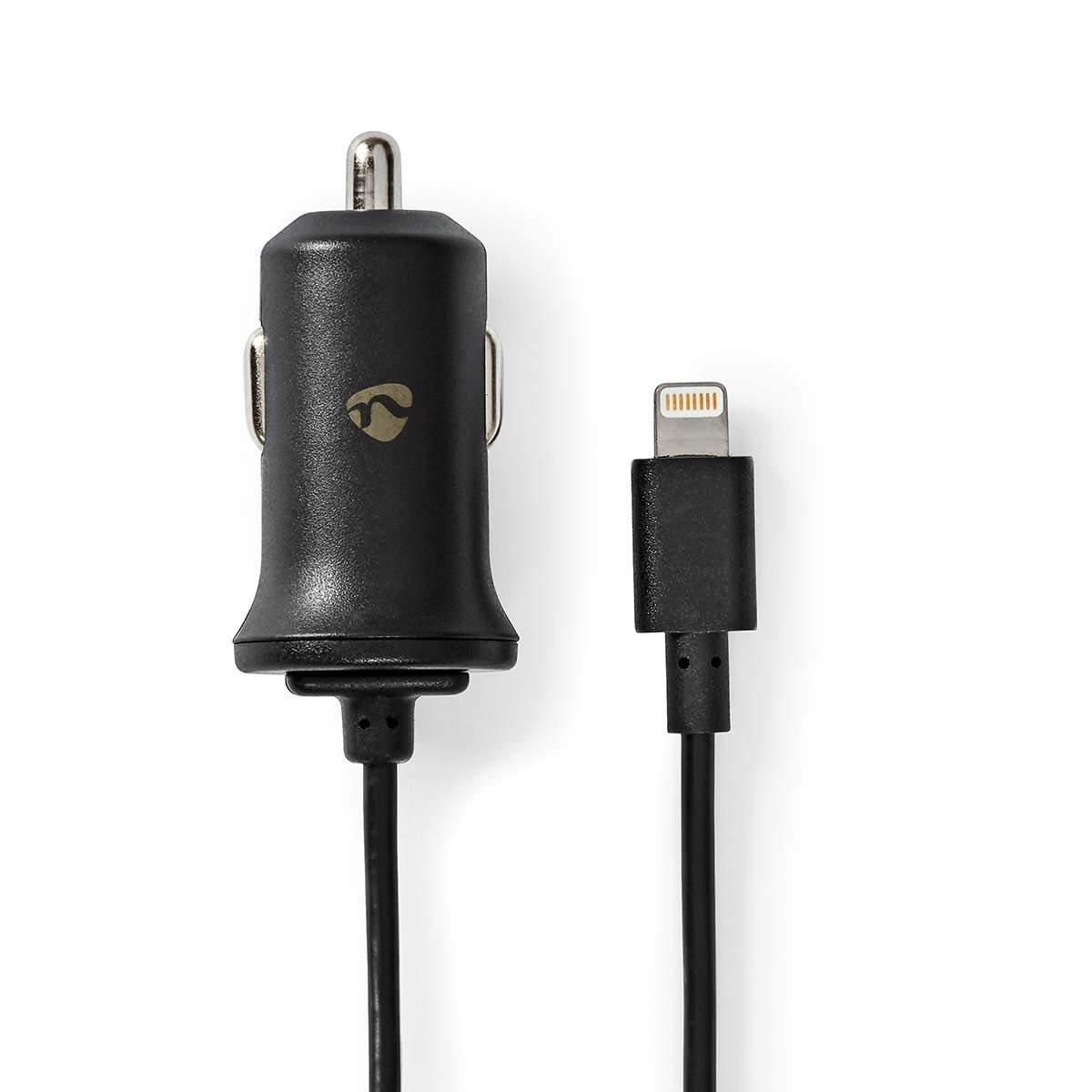 Nedis Billader | 12 W | 1x 2.4 A | Antall utganger: 1 | Lightning 8-Pin (Fast) kabel | 1.00 m | Single Voltage Output