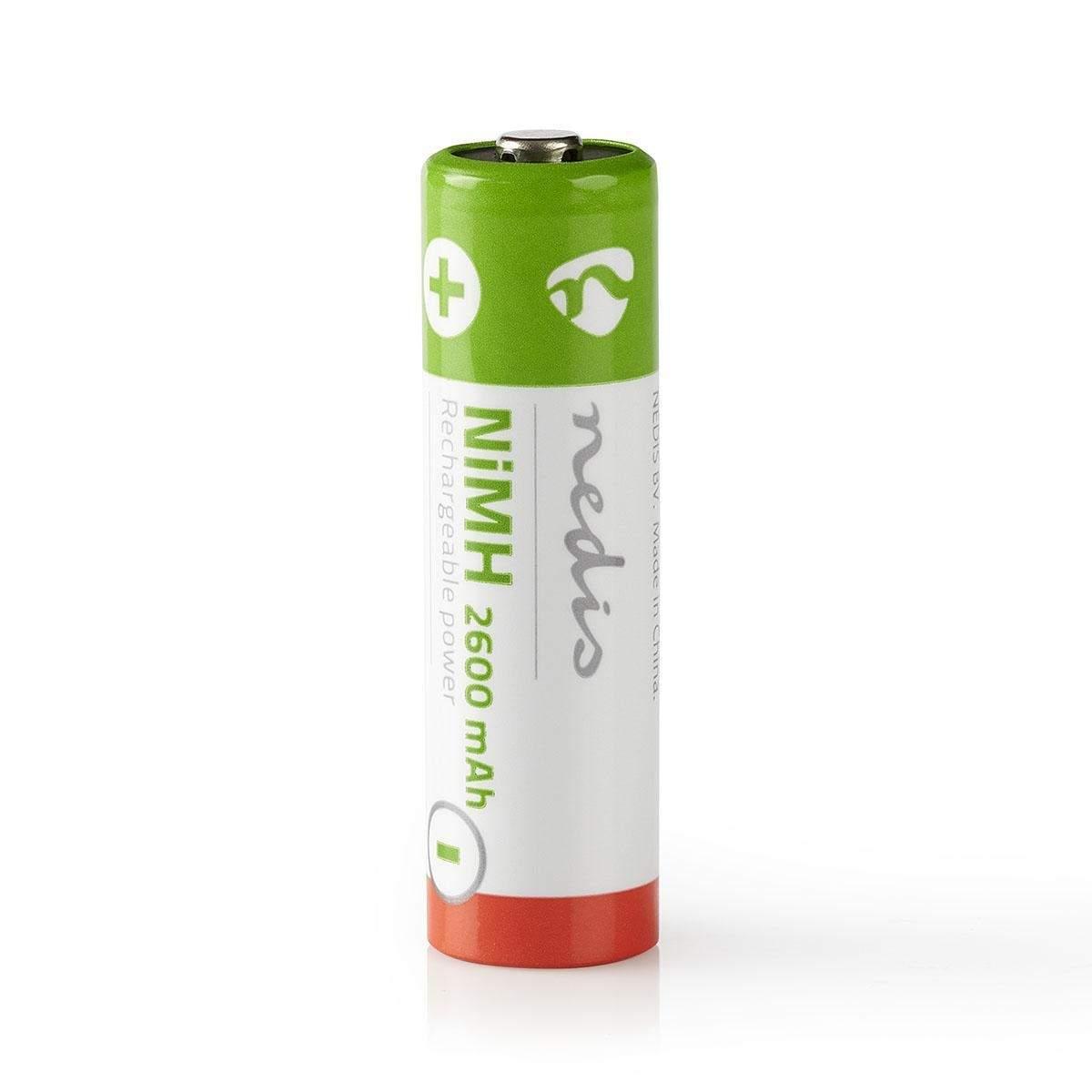 Nedis Oppladbare Ni-MH batteri AA | 1.2 V DC | 2600 mAh | 4-Blister