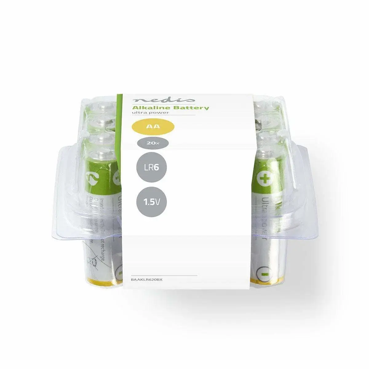 Nedis Alkaline Batteri AA | 1.5 V DC | 20-Pakke
